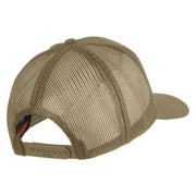 3rd Marine Division Patched Solid Cotton Twill Mesh Prostyle Cap - Khaki OSFM