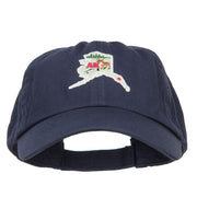 USA State Alaska Patched Low Profile Cap