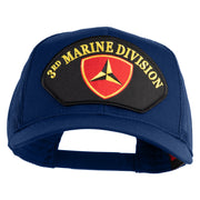 3rd Marine Division Patched Solid Cotton Twill Mesh Prostyle Cap - Royal OSFM