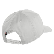 U.S. Air Force Blue Patched Solid Cotton Twill Pro Style Cap - White OSFM