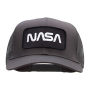 NASA Black and White Logo Embroidered Patched Mesh Back Cap