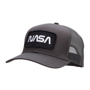 NASA Black and White Logo Embroidered Patched Mesh Back Cap