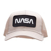 NASA Black and White Logo Embroidered Patched Mesh Back Cap