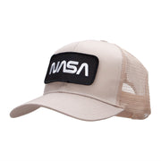 NASA Black and White Logo Embroidered Patched Mesh Back Cap