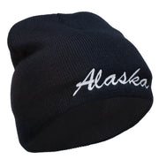 Alaska Embroidered Short Beanie