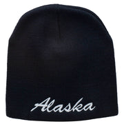 Alaska Embroidered Short Beanie