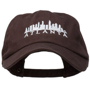 Atlanta Skyline Embroidered Washed Cap