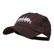 Atlanta Skyline Embroidered Washed Cap