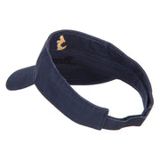 Anchor Logo Embroidered Cotton Washed Visor