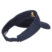 Anchor Logo Embroidered Cotton Washed Visor