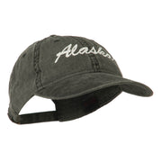 US State Alaska Embroidered Washed Cap