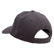 Business 13 Route Number Embroidered Garment Washed Cotton Twill Cap - Charcoal OSFM