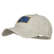 Alaska State Flag Embroidered Washed Cap