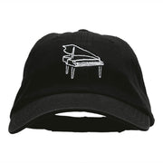 Piano Outline Embroidered Deluxe Washed Twill Cap