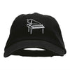 Piano Outline Embroidered Deluxe Washed Twill Cap