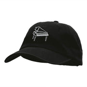 Piano Outline Embroidered Deluxe Washed Twill Cap