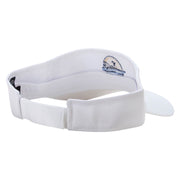 Perfect Boat Day Embroidered Cotton Twill Sun Visor - White OSFM