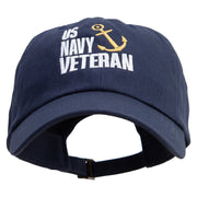 U.S. Navy Veteran Unstructured Low Profile 6 panel Cotton Cap - Navy OSFM