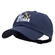 U.S. Navy Veteran Unstructured Low Profile 6 panel Cotton Cap - Navy OSFM