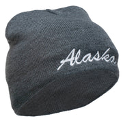 Alaska Embroidered Short Beanie