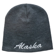 Alaska Embroidered Short Beanie