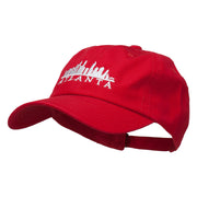 Atlanta Skyline Embroidered Washed Cap