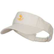 Anchor Logo Embroidered Cotton Washed Visor