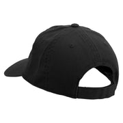 Business 13 Route Number Embroidered Garment Washed Cotton Twill Cap - Black OSFM