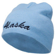 Alaska Embroidered Short Beanie