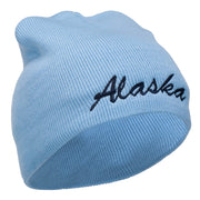 Alaska Embroidered Short Beanie