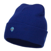 Mini Alien Embroidered Long Beanie