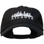 Atlanta Skyline Embroidered Washed Cap