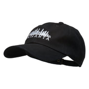 Atlanta Skyline Embroidered Washed Cap