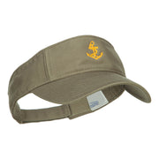 Anchor Logo Embroidered Cotton Washed Visor