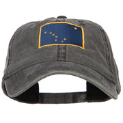 Alaska State Flag Embroidered Washed Cap