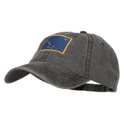 Alaska State Flag Embroidered Washed Cap