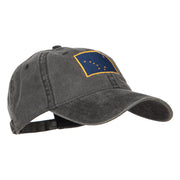 Alaska State Flag Embroidered Washed Cap