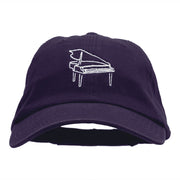 Piano Outline Embroidered Deluxe Washed Twill Cap