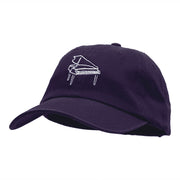 Piano Outline Embroidered Deluxe Washed Twill Cap