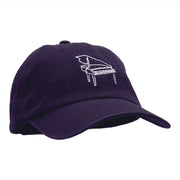 Piano Outline Embroidered Deluxe Washed Twill Cap