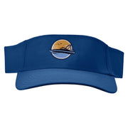 Perfect Boat Day Embroidered Cotton Twill Sun Visor - Royal OSFM