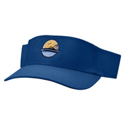 Perfect Boat Day Embroidered Cotton Twill Sun Visor - Royal OSFM