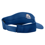 Perfect Boat Day Embroidered Cotton Twill Sun Visor - Royal OSFM