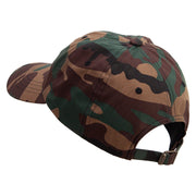 U.S. Navy Veteran Unstructured Low Profile 6 panel Cotton Cap - Green-Camo OSFM