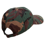 U.S. Navy Veteran Unstructured Low Profile 6 panel Cotton Cap - Green-Camo OSFM