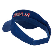 NASA Letter Logo Embroidered Sun Visor