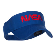 NASA Letter Logo Embroidered Sun Visor