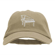 Piano Outline Embroidered Deluxe Washed Twill Cap