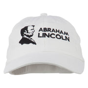 Abraham Lincoln Embroidered Washed Cap