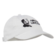 Abraham Lincoln Embroidered Washed Cap